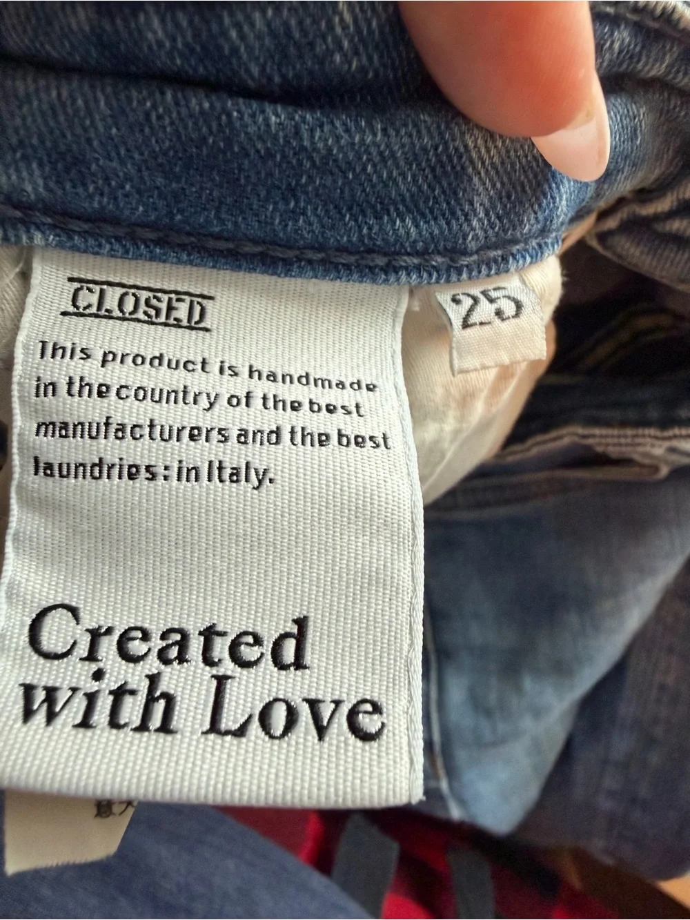 Closed organic cotton mid-rise bootcut jeans blue wash made in Italy 25
